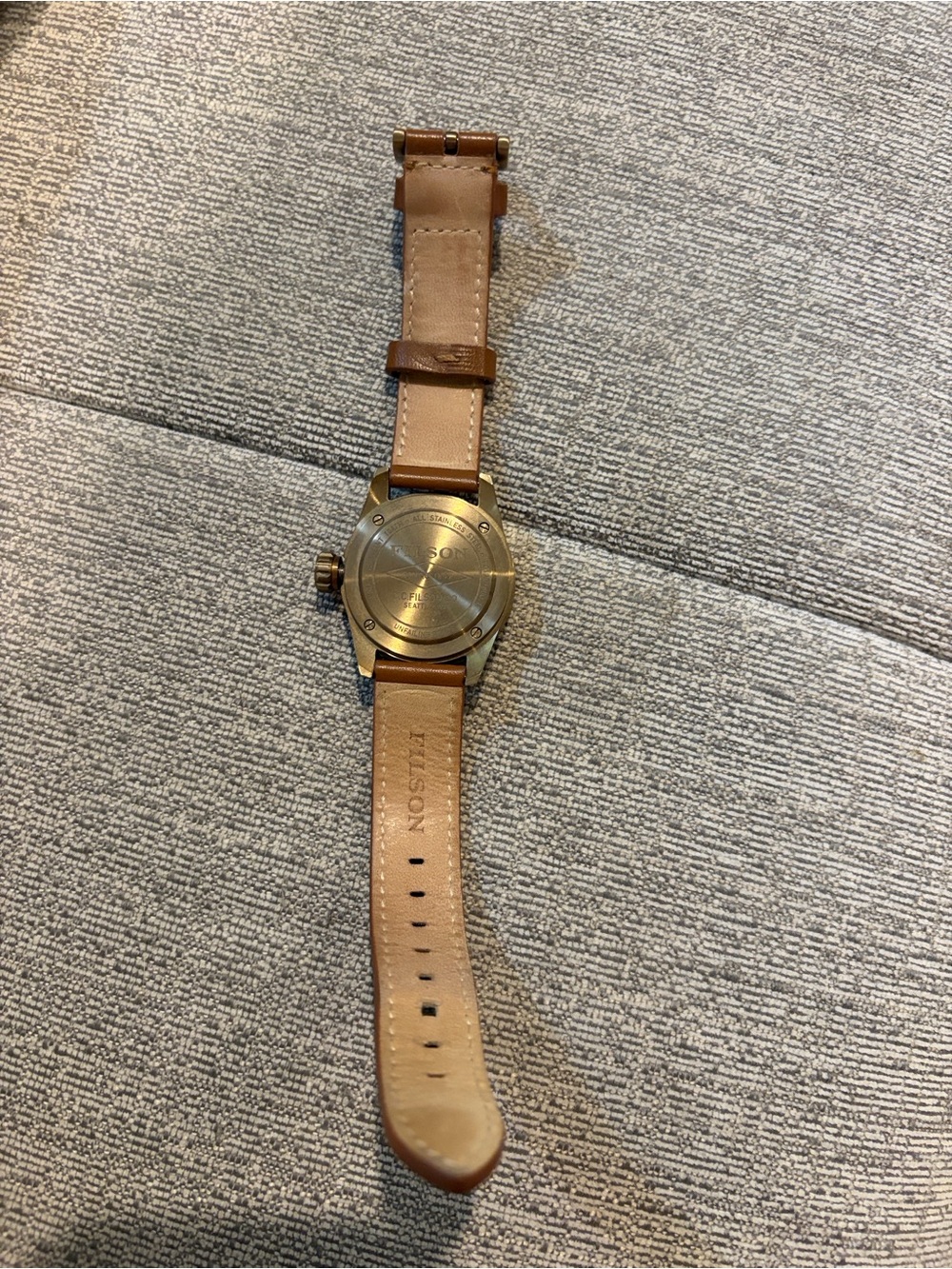 FILSON Brown Leather Strap Men's Watch (Brown) - Picture 2 of 3